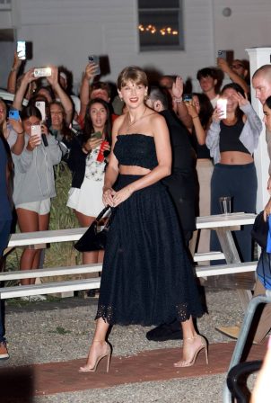 Taylor Swift-  Attend Margaret Qualley and Jack Antonoff's pre-wedding dinner party in New Jersey